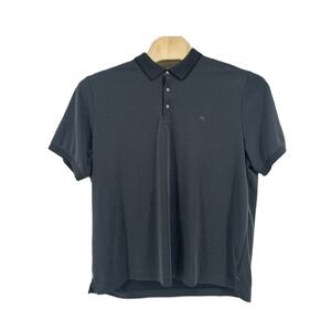 Tommy Bahama IslandZone Mens XXL Charcoal Grey Textured Short Sleeve Polo Shirt